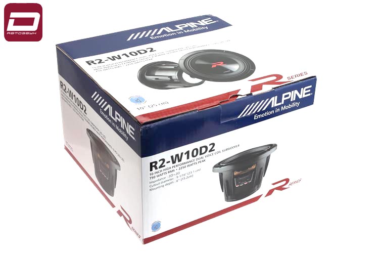 Alpine R2-W10D2   сабвуфер 25см for Box