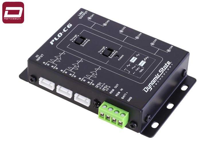 Dynamic State PLO-C6 PRO Series  6-канальный преобразователь высокоуровневого сигнала в линейный. 6 (3)