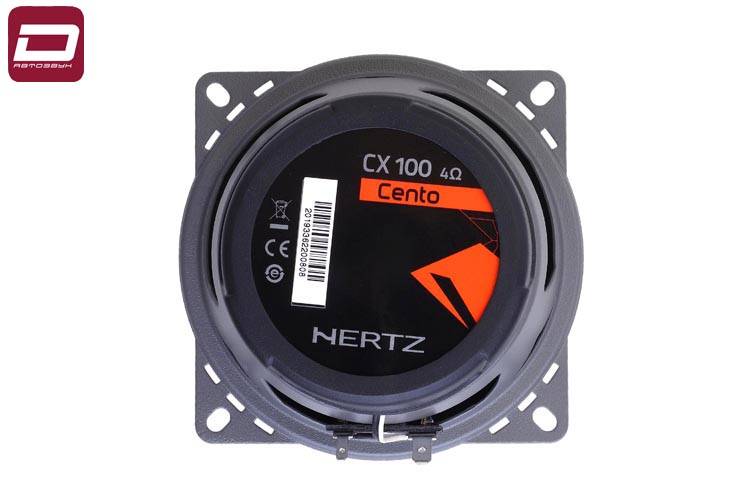 Hertz CX 100   2-полосная коаксиальная акустика 10 см. RMS_max_ 40_120 Вт., 92 dB, 80 Hz – 22000 Hz, (5)