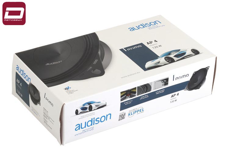 Audison AP 4 Set   среднечастотная акустика 100 мм, Максимальная мощность, Вт _ 120 Номинальная мощн (1)