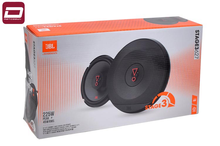 JBL STAGE3 627  2-х полосная акустика 16,5см, 6,5_,3 Ом, MAX 135 Вт, RMS 45 Вт, 55 - 20 000 Гц, 92 Д (7)