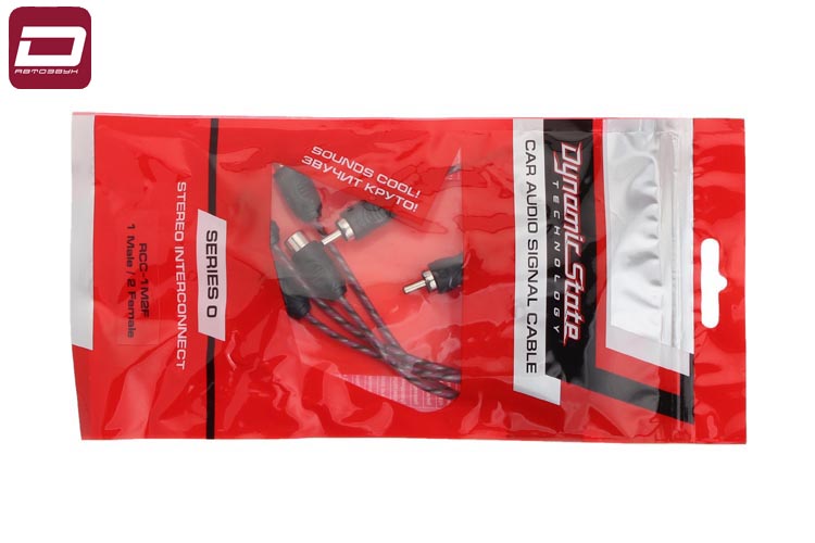Dynamic State RCC-1M2F  SERIES 0 Сигнальный кабель RCA, Y-адаптер  1 штекер – 2 гнезда, длинна 25 см (1)