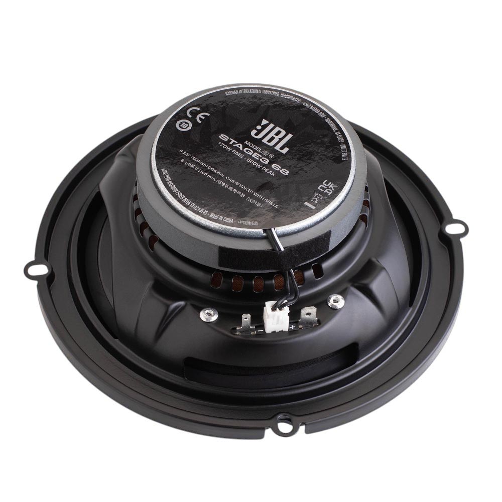 JBL STAGE3 68 2-полосная коаксиальная акустика 16см вид под углом сзади