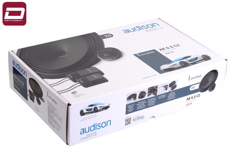 Audison Prima AK 6.5 C2   2-х компонентная акустика 16,5см,2 Ом, RMS_max_ 100_300 Вт, 45-20000 Гц,(