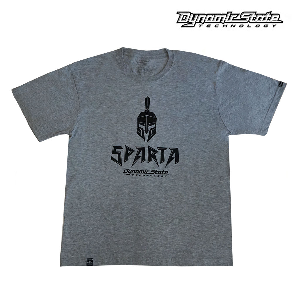 Dynamic State  Футболка серый меланж SPARTA Dynamic State, чёрный принт,XXL  плотность ткани 160 гр_ (2)