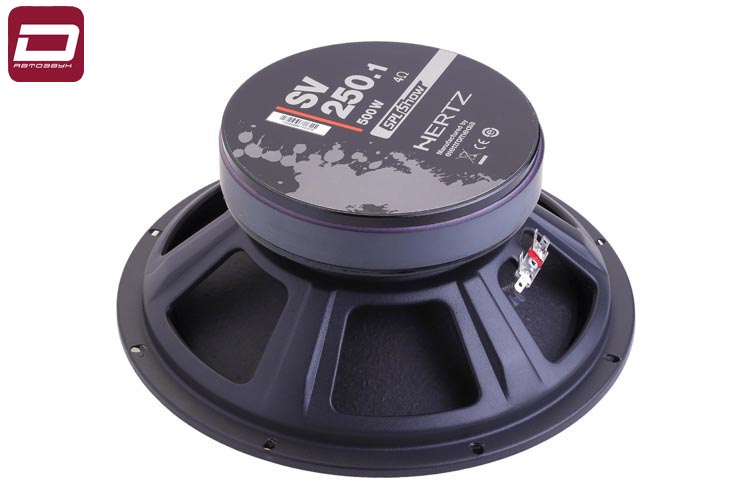 Hertz SV 250.1 SPL  мидвуфер 25см, штука, 4 Ом, RMS_макс. 250_500 Вт, 101 дБ, 80-5000 Гц, материалт (4)