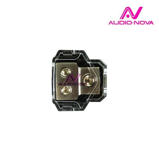 AUDIO NOVA DB12S  Распределитель питания. Вход 1х0Ga (до 54мм²) -Выход 2х4Ga (2х20мм²). В пластиково (4)