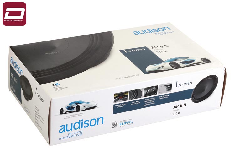 Audison Prima AP 6.5 мидбас 16,5см,пара, RMS_max_ 70_210 Вт, 2 Ом, 60-5000 Гц, 95 дБ, диффузор_ во (1)