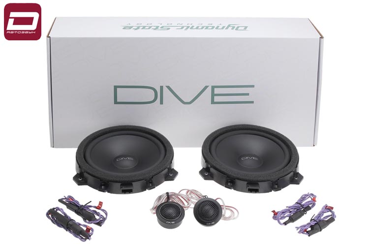 Dynamic State DHK-CS16.1  2-х полосная компонентная акустика 16,5см (6,5_) для штатных мест (4)