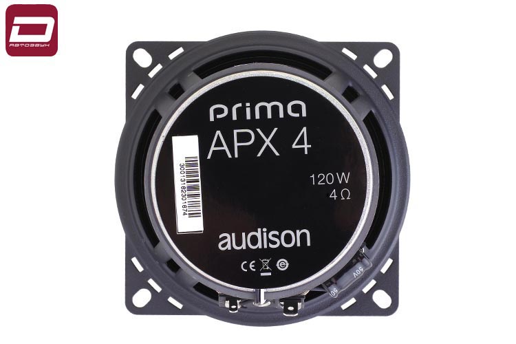 Audison Prima APX 4 2-х полосная акустика 10см, RMS_max_ 40_120 Вт, 4 Ом, 80-23000 Гц, 91 дБ, диффуз (5)