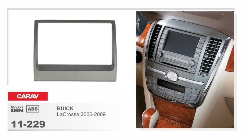 CARAV 11-229  переходная рамка магитолы 2DIN для BUICK LaCrosse 2006-2009г.