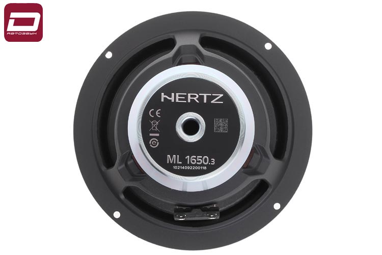 Hertz ML 1650.3  мидбас 16,5см пара, 4 Ом, 125_250 Вт, 40-6500 Гц, 93 дБ. Материал НЧ_ прессованная (7)