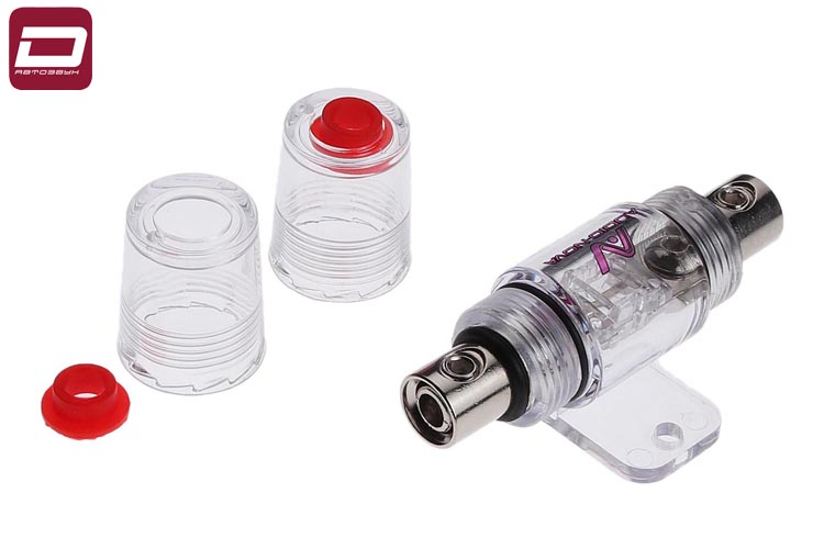 AUDIO NOVA FH.MAL2.FS  Держатель предохранителя Mini ANL, предохранитель 80А в комплекте, для кабеле (5)