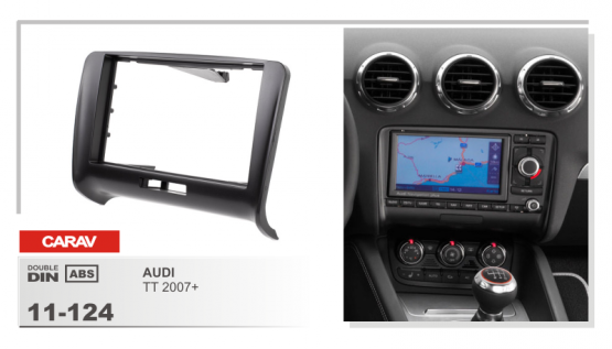 CARAV 11-124  переходная рамка магитолы 2DIN для AUDI TT c 2007г.