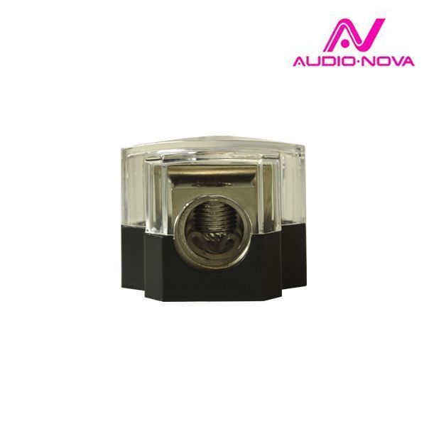 AUDIO NOVA DB14S  Распределитель питания. Вход 1х0Ga (до 54мм²) -Выход 2х4Ga (2х20мм²) + 2x8GA (2x10 (3)