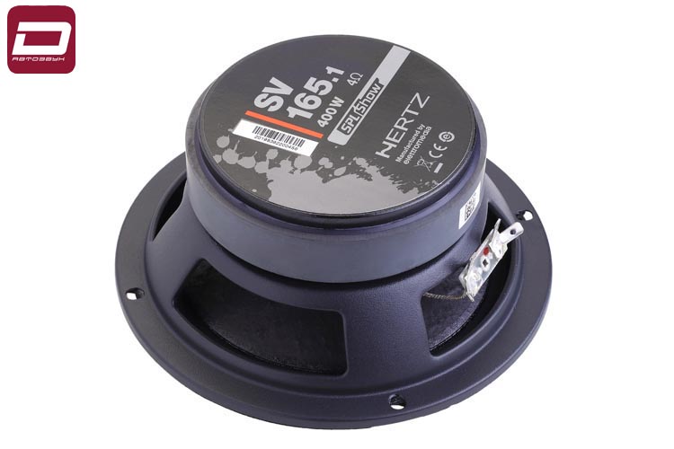 Hertz SV 165.1 SPL Midrange мидвуфер 16,5см, 4 Ом, чувствительность макс. 400 Вт, 97 дБ, 100-10000 Г (4)