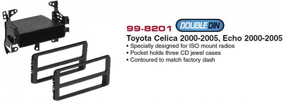 Metra-Turbo kits 99-8201 переходная рамка магитолы 1Din для TOYOTA Echo, Celica, MR2, Camry (Япония-