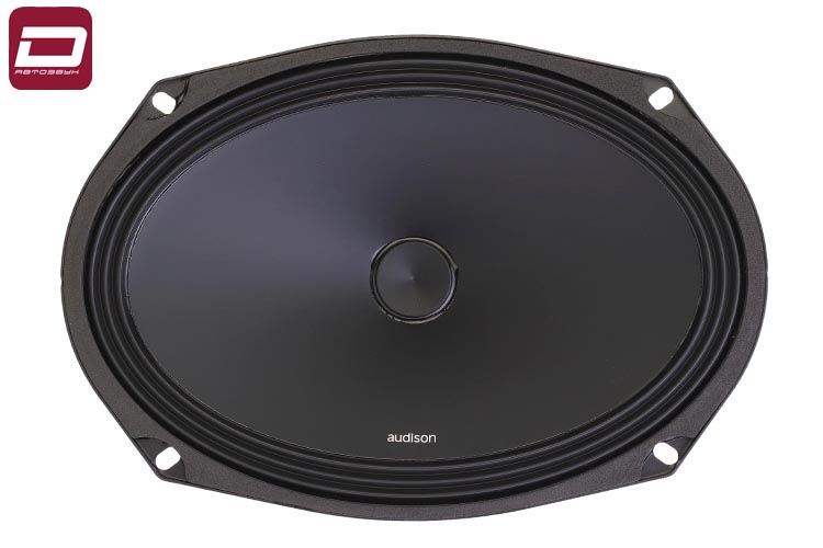 Audison AP 690    НЧ_СЧ динамики 6 х 9 _ ,пара, RMS_max_ 100_300 Вт, 4 Ом, 40-5000 Гц, 95 дБ, феррит (1)