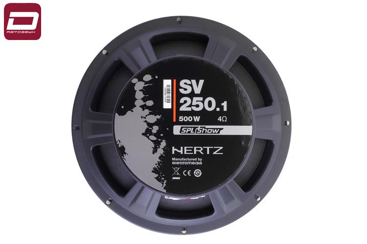 Hertz SV 250.1 SPL  мидвуфер 25см, штука, 4 Ом, RMS_макс. 250_500 Вт, 101 дБ, 80-5000 Гц, материалт (5)