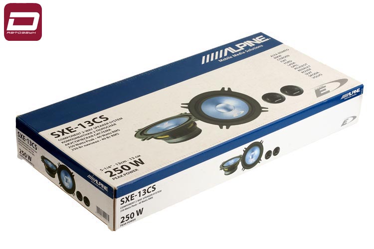 Alpine SXE-13CS  2-х компонентная акустика 13см, RMS_макс. 30_250 Вт, 60-20000 Гц,  90дБ, 4 Ом, НЧ д (3)