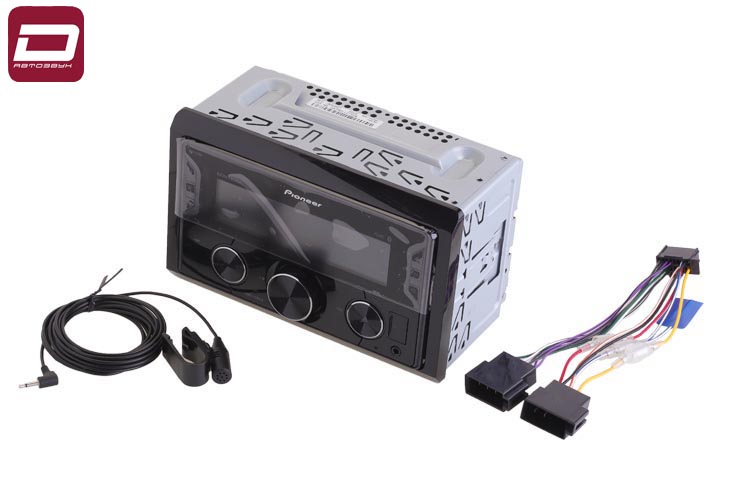 Pioneer MVH-S620BT  2 Din медиа ресивер MP3_WMA_WAV_AAC_FLAC, 4 х 50 Вт MOSFET, RDS, 3 RCA, USB и AU