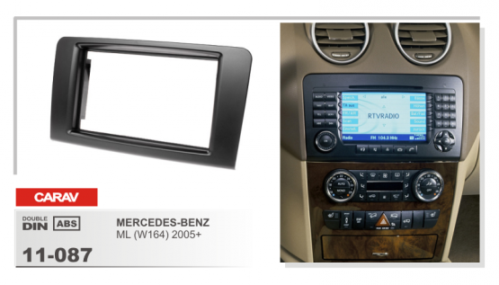 CARAV 11-087  переходная рамка магитолы 2DIN для MERCEDES ML W164 2005-2011г., GL X164 2005-1012г.