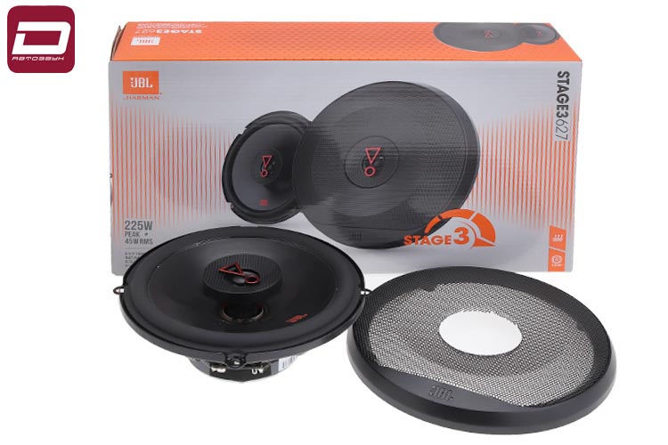 JBL STAGE3 627  2-х полосная акустика 16,5см, 6,5_,3 Ом, MAX 135 Вт, RMS 45 Вт, 55 - 20 000 Гц, 92 Д (6)