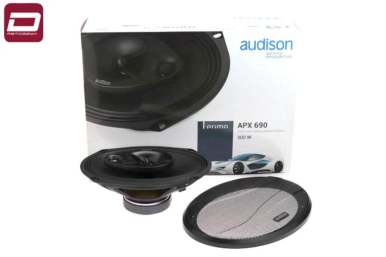 Audison Prima APX 690 3-х полосная акустика 6_x9_, RMS_max_ 100_300 Вт, 4 Ом, 40-23000 Гц, 96 дБ, ди (2)