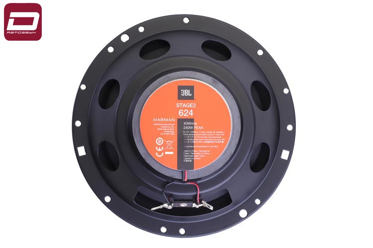JBL STAGE2 624  2-х полосная коаксиальная аккустика, 6,5_ (165 мм),ЗАМЕНА 602Е,RMS_max 40_240, 4 Ом, (6)
