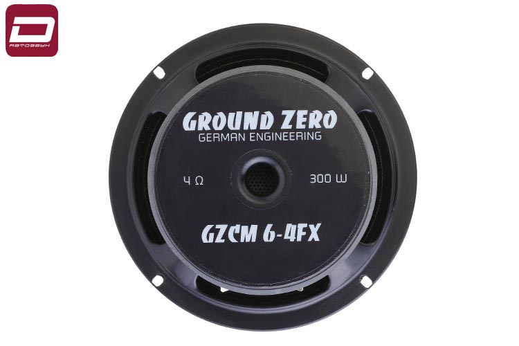 Ground Zero GZCM 6-4 FX  мидбас 16,5см, штука, RMS_макс_ 100_300 Вт, 94 дБ, 3.1 Ом, катушка 1,5__ ма (5)