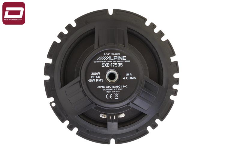 Alpine SXE-1750s  2-х компонентная акустика 16,5см, RMS_макс. 30_120 Вт, 45-21000 Гц,  91дБ, 4 Ом, Н (8)