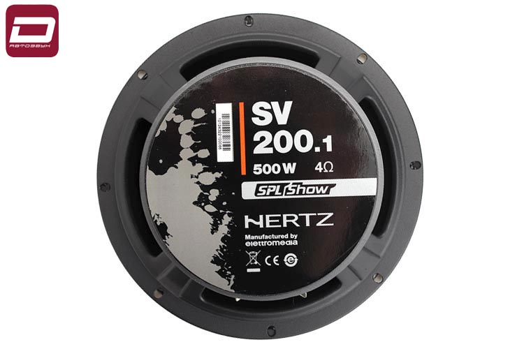 Hertz SV 200.1 SPL  мидвуферы 20см пара, 4 Ом, RMS макс. 250 500 Вт, 96 дБ, 100-7000 Гц, материалт д (3)