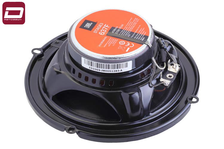 JBL STAGE3 637F  3-х полосная акустика 16,5см, 6,5_, 3 Ом, MAX 135 Вт, RMS 45 Вт, 55 - 20 000 Гц, 92 (4)