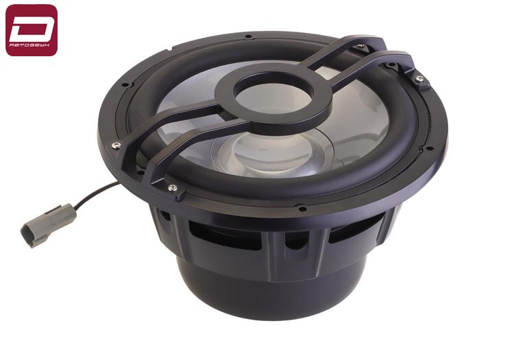 Clarion CMSP-101RGB-4 Морской 10-дюймовый сабвуфер серии Premium с RGB подсветкой. Номинальная мощно