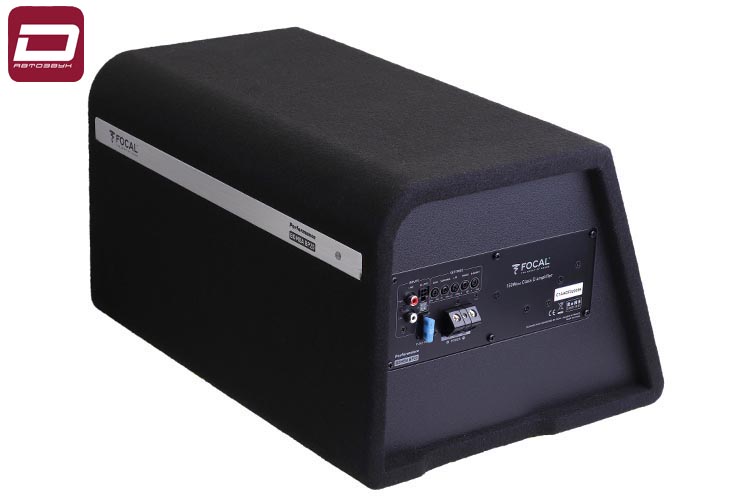 Focal BombABP20   Активный корпусной сабвуфер в корпусе бандпасс. 150 Вт, 20-125 Гц. Входы высокого