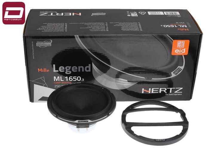 Hertz ML 1650.3  мидбас 16,5см пара, 4 Ом, 125_250 Вт, 40-6500 Гц, 93 дБ. Материал НЧ_ прессованная