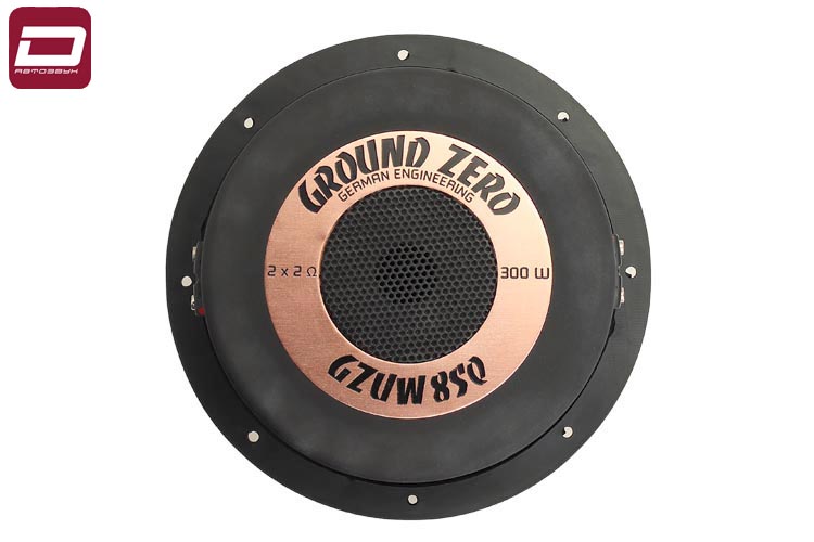 Ground Zero GZUW 8SQ Uranium  сабвуфер 20см for Box, 2+2 Ом, RMS 300 Вт, 85дБ, Fs_Qts_Vas_ 44,5Гц_0, (5)