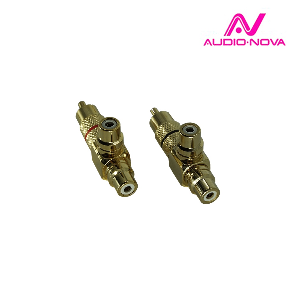 AUDIO NOVA RCA.Y  Сигнальные коннекторы. RCA-Y адаптеры 1-папа и 2-мамы. Пара. Для автомобильных ауд (1)