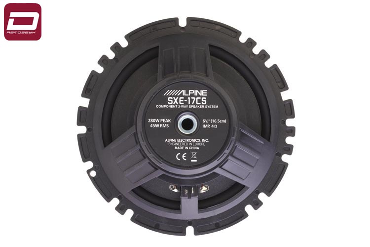 Alpine SXE-17CS  2-х компонентная акустика 16,5м, RMS_max_ 45_280 Вт, 4 Ом, 60-20000 Гц, 90 дБ, мате (8)