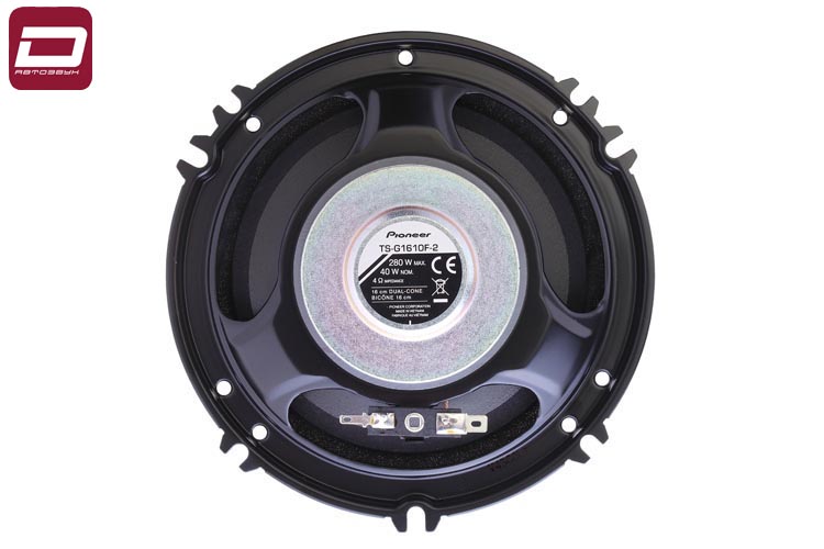 Pioneer TS-G1610F-2   2-широкополосная коаксиальная  акустика 16,5 см (6)