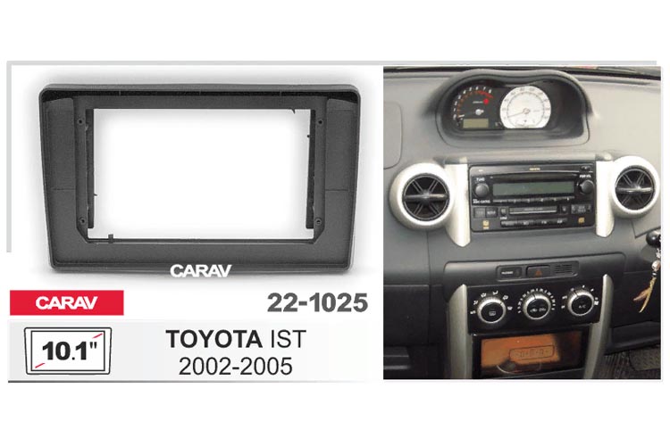 CARAV 22-1025  2 DIN Переходная рамка для магнитолы для TOYOTA IST 2002-2005, 10_ дюймов