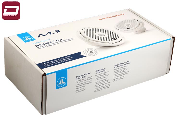 JL Audio M3-650X-C-Gw Classic Gloss White   2-x полосная морская акустика16,5 см (1)