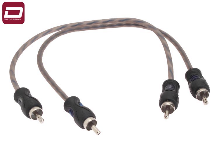 AUDIO NOVA RC1-03M ECO  Сигнальный кабель RCA, 2-х канальный, длинна 0,3м, витая пара, медный провод