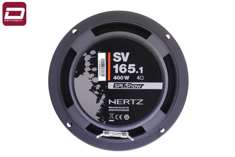 Hertz SV 165.1 SPL Midrange мидвуфер 16,5см, 4 Ом, чувствительность макс. 400 Вт, 97 дБ, 100-10000 Г (5)
