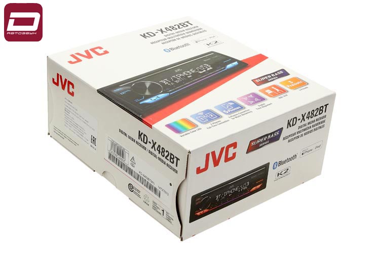 JVC KD-X482BT медиа ресивер, шт (1)