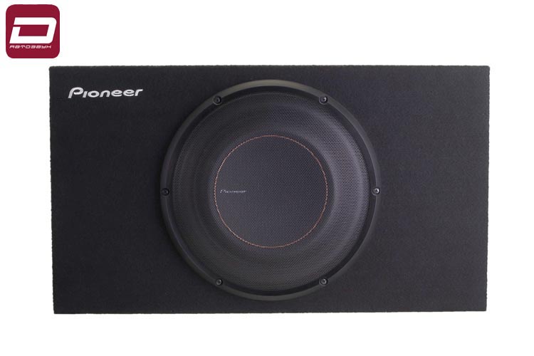 Pioneer TS-D10LB сабвуфер 25см в плоском корпусе, RMS_max_ 350_1300 Вт, 2 Ом, 20-340Гц, 76 дБ , разм (2)
