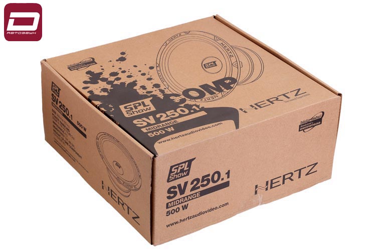 Hertz SV 250.1 SPL  мидвуфер 25см, штука, 4 Ом, RMS_макс. 250_500 Вт, 101 дБ, 80-5000 Гц, материалт (1)