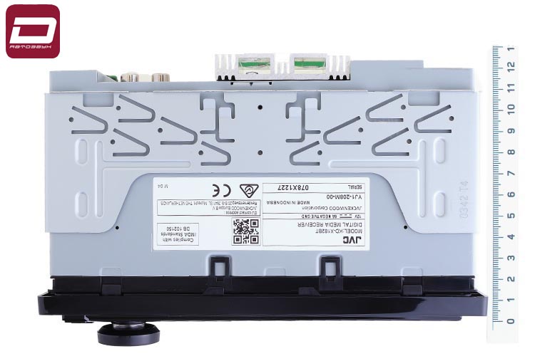 JVC KD-X182BT   медиа-ресивер с Bluetooth (встроенный микрофон), 50 Вт x 4 _ 50 Вт x 2 + сабвуфер (4 (3)