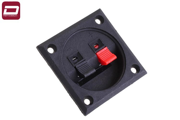 AUDIO NOVA SCT1  Акустический терминал, 2-х контактный, пластиковые нажимные клеммы, размер 57х57мм