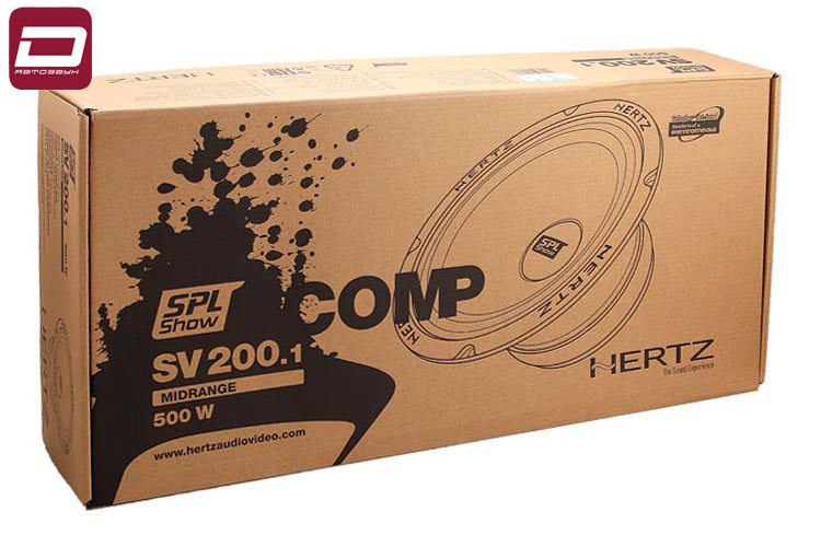Hertz SV 200.1 SPL  мидвуферы 20см пара, 4 Ом, RMS макс. 250 500 Вт, 96 дБ, 100-7000 Гц, материалт д (5)